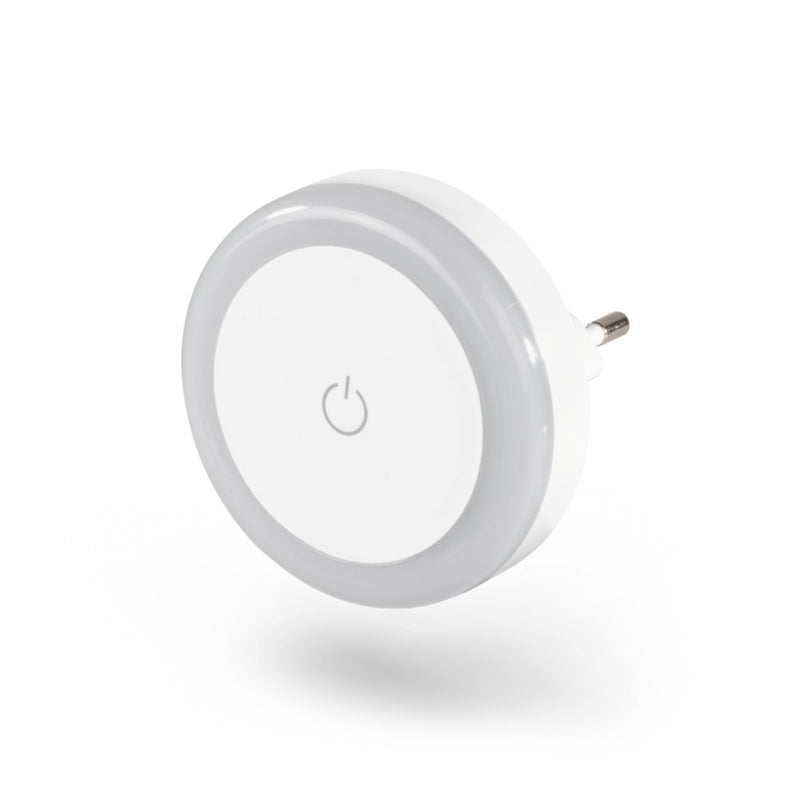 Load image into Gallery viewer, Hama led-nachtlampje touch switch voor stopcontact aanraakknop warm licht
