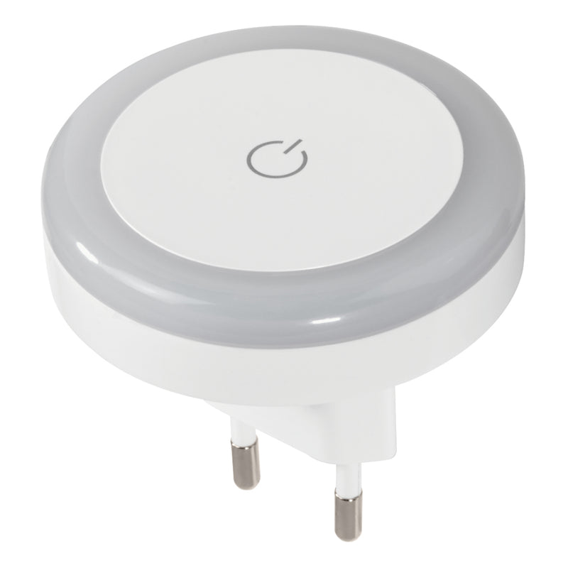 Load image into Gallery viewer, Hama led-nachtlampje touch switch voor stopcontact aanraakknop warm licht
