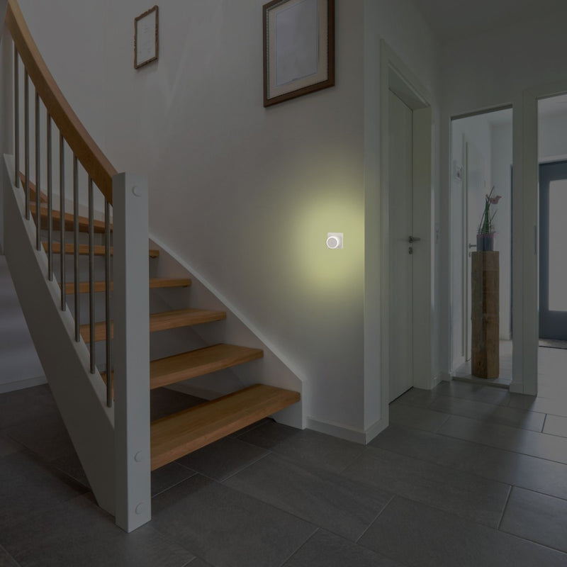 Load image into Gallery viewer, Hama led-nachtlampje touch switch voor stopcontact aanraakknop warm licht
