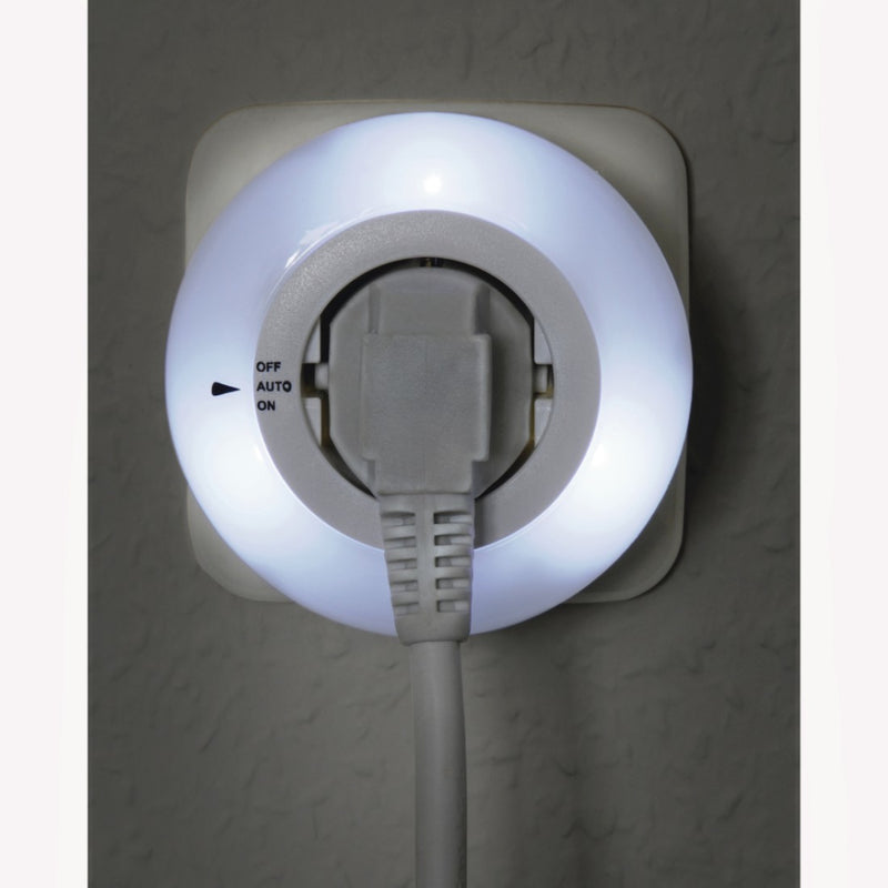 Load image into Gallery viewer, Hama led-nachtlampje circle m. geïntegr. stopcont. lichtsensor aanraakbev.
