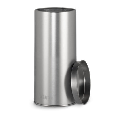 Xavax koffiepad-blik voor bewaren van 20 senseo-pads etc. metaal zilver
