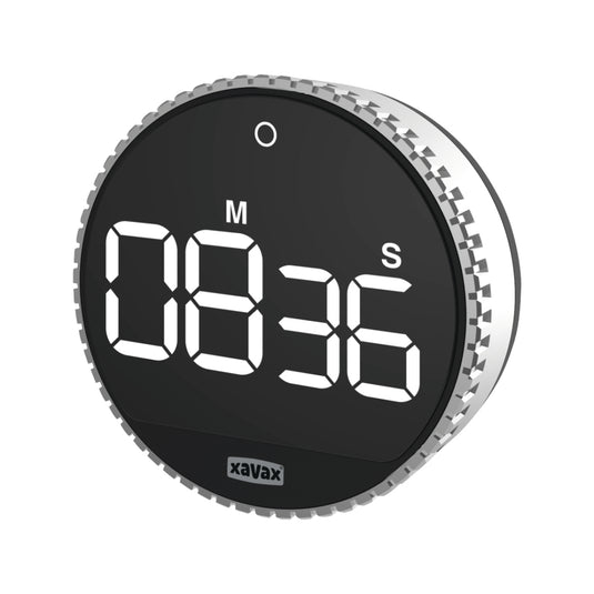 Xavax timer rotation digitaal zilver zwart