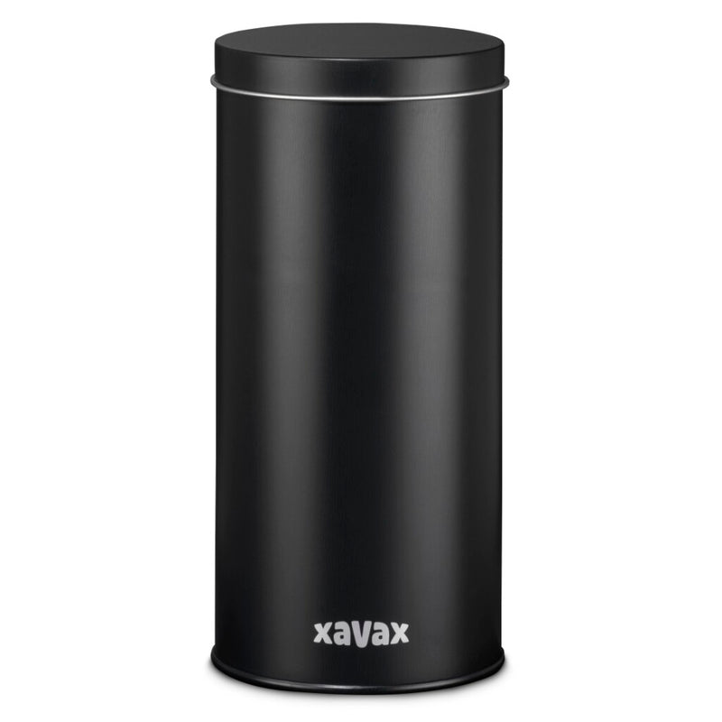 Load image into Gallery viewer, Xavax koffiepad-blik voor bewaren van 20 senseo-pads etc. metaal zwart
