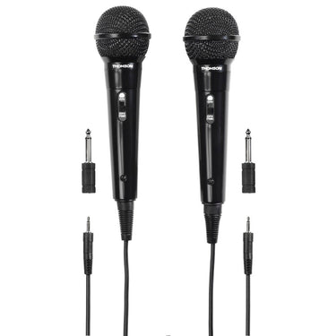 Thomson m135d dynamische microfoon karaoke set zwart