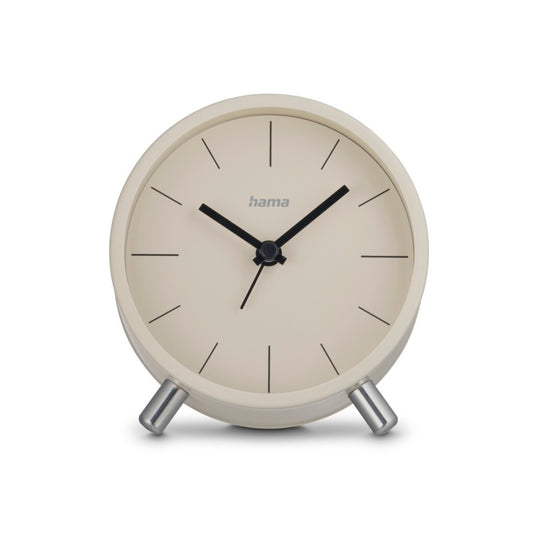 Hama wekker- flores - geluidsarm- grijs beige