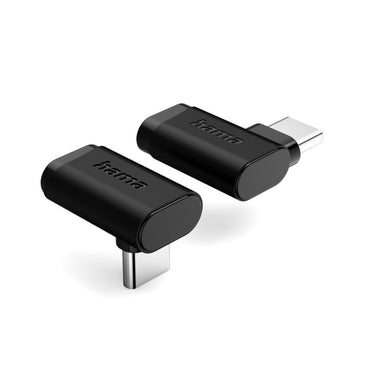 Hama usb-c-hoekadapter 90 deg; usb 3.2 gen2 10 gbit s 5 a 240 w set van 2