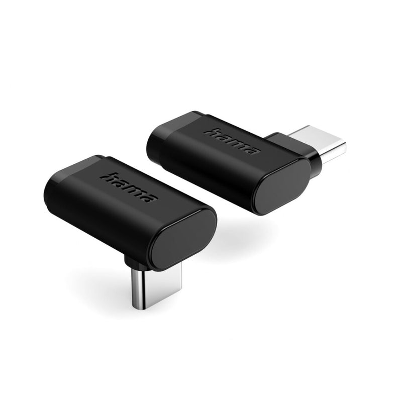 Load image into Gallery viewer, Hama usb-c-hoekadapter 90 deg; usb 3.2 gen2 10 gbit s 5 a 240 w set van 2
