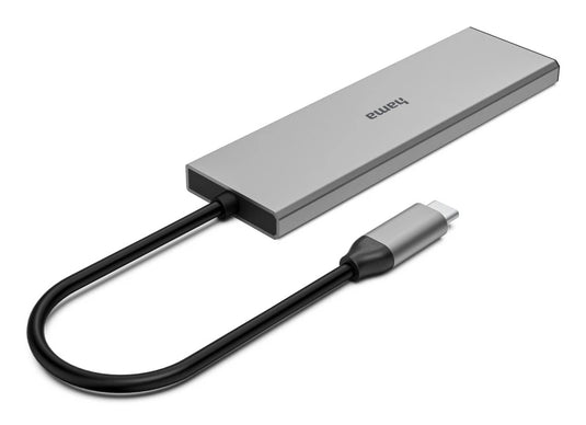 Hama usb-c-hub 4 ports 2x usb-a 2x usb-c usb 3.2 gen2 10 gbit s pd alu