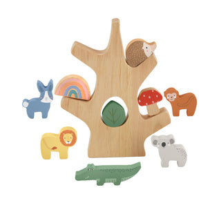Load image into Gallery viewer, Fisher-price houten balansboom - stapelspeelgoed
