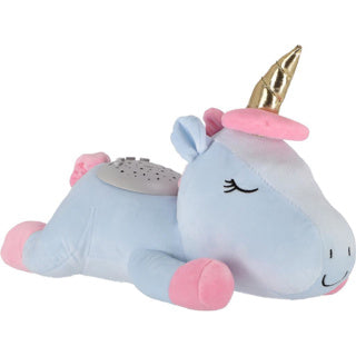 Load image into Gallery viewer, Unicorn knuffelprojector blauw
