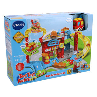 Load image into Gallery viewer, Vtech toet toet auto's brandweerkazerne - educatief speelgoed auto - voor jongens en meisjes - cadeau - brandweer speelgoed 1 jaar tot 5 jaar
