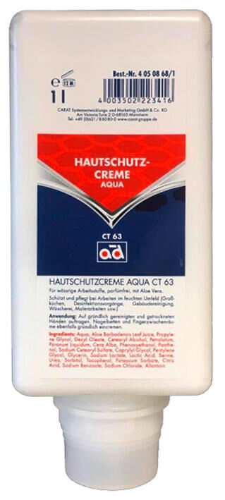 Ad huidbeschermingsmiddel aqua ct63 hand protection cream 1 l ct63
