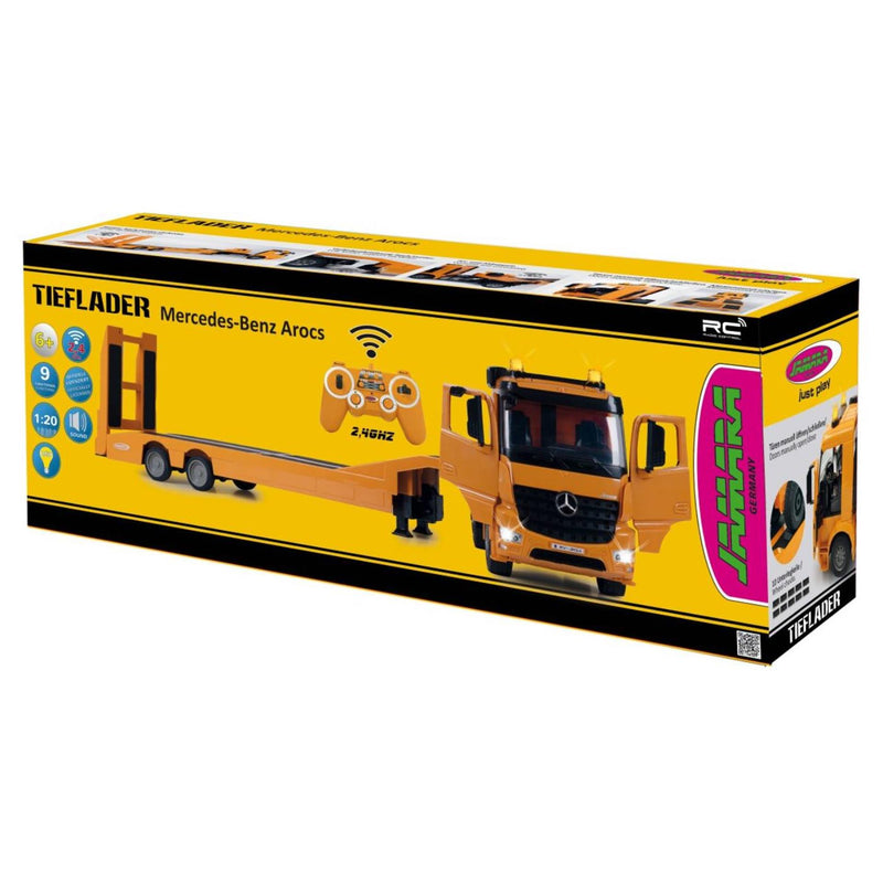 Load image into Gallery viewer, Jamara radiografisch bestuurbare dieplader mercedes-benz arocs 1:20 2,4ghz
