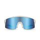 Verve hdii fietsbril wit blauw lens