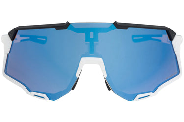 Agu dynamisch fietsbril zwart blauw lens