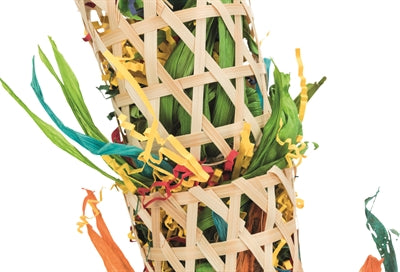 Load image into Gallery viewer, Trixie vogel natuurspeelgoed aan sisalkoord palmblad maislies
