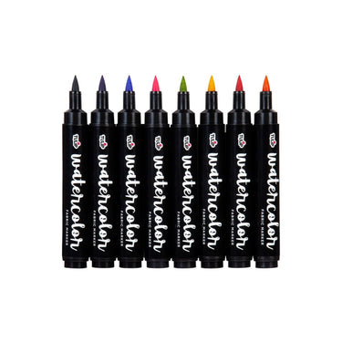 Tulip • textielstiften aquarel rainbow 8st.