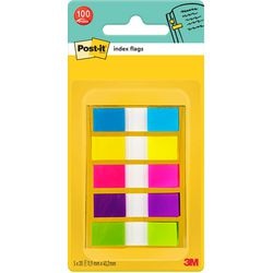 Post-it index 683-5cb 12x43mm assorti neon small 100 vel