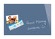 Sigel si-b1207 glasmagneetbord be!board gepoederd blauw 600x400x9mm incl. 2 magneten