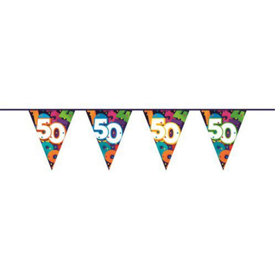 Haza vlaggenlijn 10mtr cijfers 50 jaar