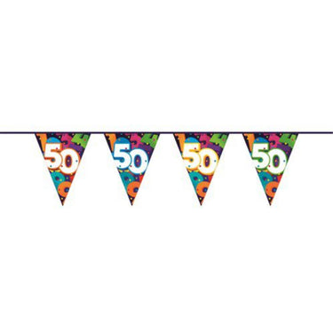 Haza vlaggenlijn 10mtr cijfers 50 jaar