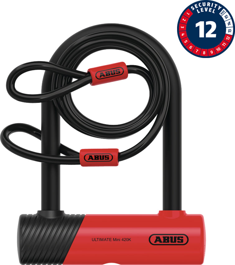 Load image into Gallery viewer, Abus beugelslot ultimate 420k 150hb140 ush + cobra 10 120
