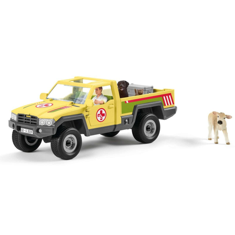 Afbeelding laden in galerijviewer, Schleich farm world speelfigurenset dierenartsbezoek op de boerderij
