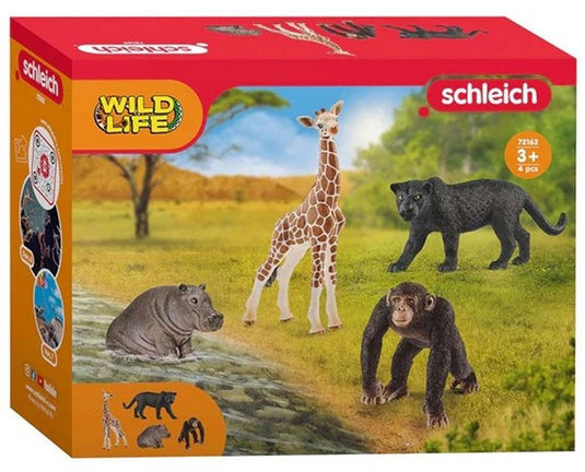 Schleich wild life 4-pack. 15x19 cm. 3+