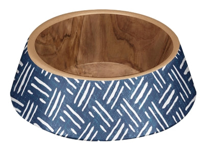Load image into Gallery viewer, Tarhong voerbak hond oasis melamine indigo blauw
