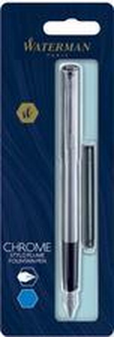 Waterman allure vulpen | roestvrij staal | fijne penpunt | blauwe inkt