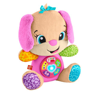 Fisher-price leerplezier meegroeispeelgoed zusje - roze muzikale knuffel