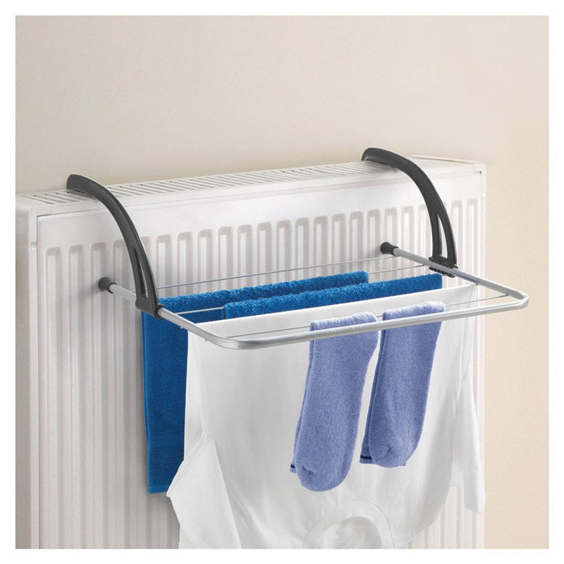 Load image into Gallery viewer, Metaltex tomado - droogrek favonio voor radiator, deur, balustrade of balkon - 3 meter drooglengte - zilvergrijs
