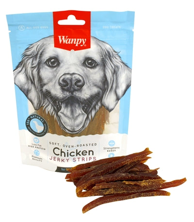 Load image into Gallery viewer, Wanpy Soft oven-roasted chicken jerky strips
