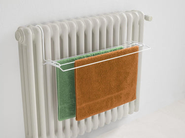 Metaltex tomado - droogrek iseo - 2 meter drooglengte - 58x17cm - wit - radiator - balkon - camping - inklapbaar - breedte aan te passen