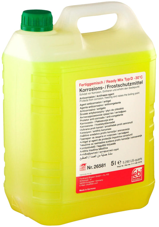 Febi bilstein radiatorbeschermingsmiddel ready mix typ d antifreeze type d ready mix renault 5l