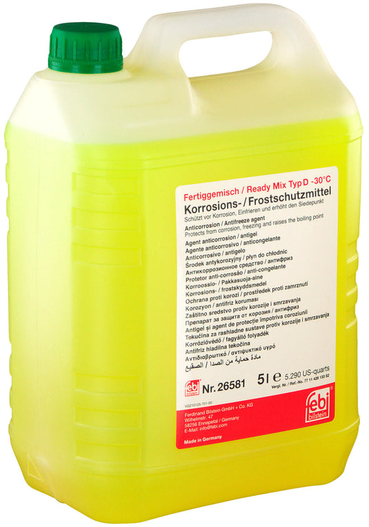 Febi bilstein radiatorbeschermingsmiddel ready mix typ d antifreeze type d ready mix renault 5l