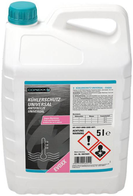 Corexx radiatorbeschermingsmiddel uni evoxx anti-freeze 5 l universal evoxx