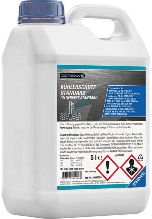 Corexx radiatorbeschermingsmiddel standard g11 anti-freeze standard 5 l (g11)