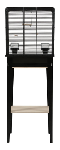 Load image into Gallery viewer, Zolux Vogelkooi chic loft met meubel zwart
