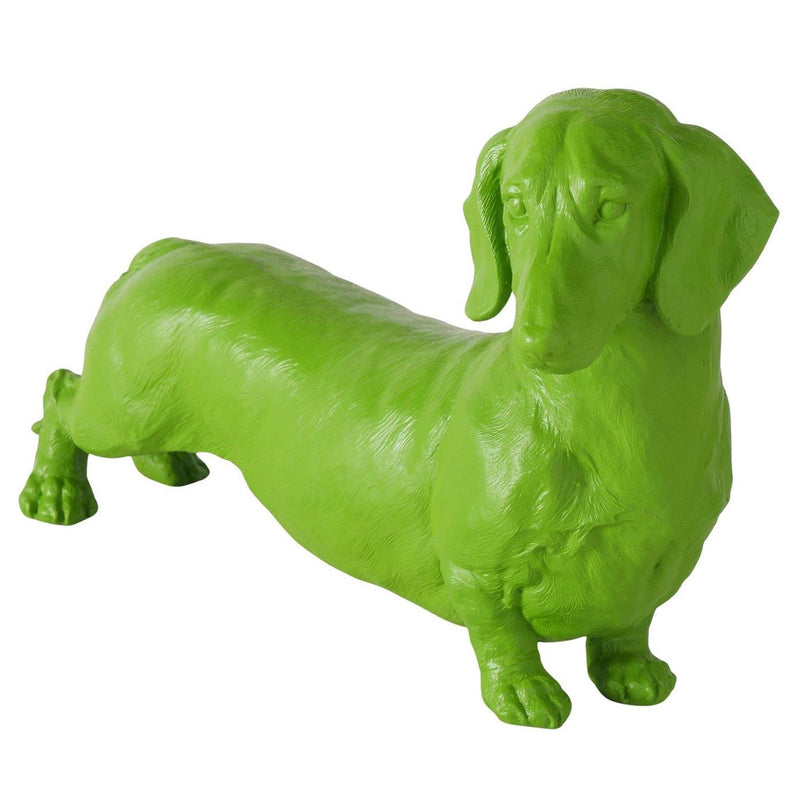 Afbeelding laden in galerijviewer, Boltze home figuur tekkel groen 38x24cm
