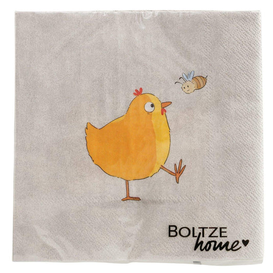 Boltze home servetten henny 16,5x16,5x3cm 2 assorti