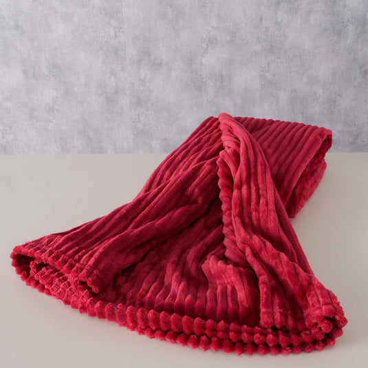 Boltze home woondeken hygge roze polyester 180x130cm