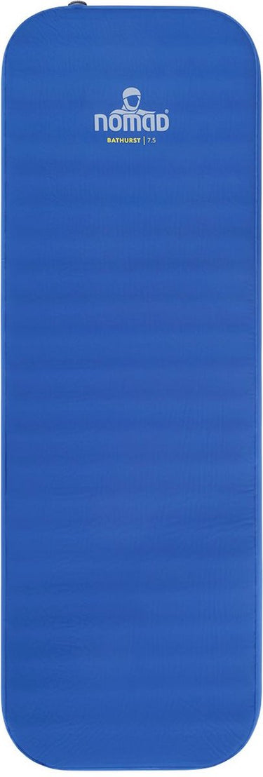 Nomad ® bathurst 7.5 slaapmat zelfopblazend | 198 x 68 | 7.5 cm dikte | blauw | lichtgewicht | comfort kamperen | incl hoes
