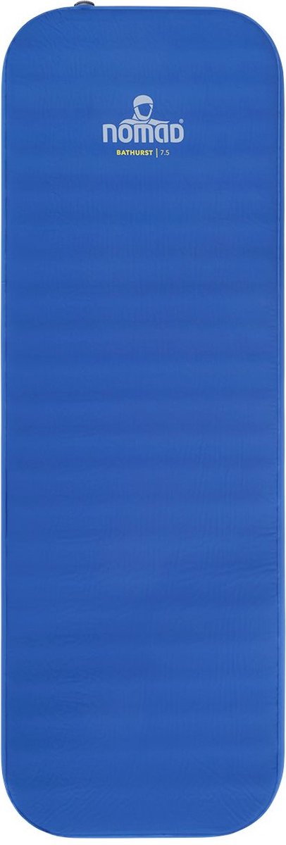 Nomad ® bathurst 7.5 slaapmat zelfopblazend | 198 x 68 | 7.5 cm dikte | blauw | lichtgewicht | comfort kamperen | incl hoes