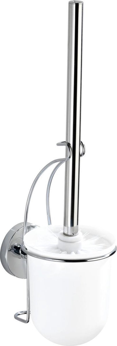 Wenko vacuum-loc toiletborstelhouder milazzo chroom - wc borstel met houder - bevestigen zonder boren