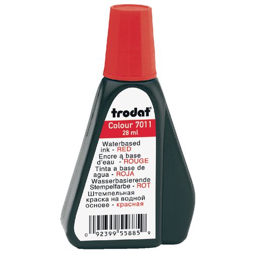 Stempel inkt trodat 28ml rood