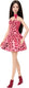 Barbie fashionistas - met roze jurk en luipaardprint - zwart haar - modepop
