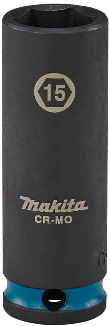Makita krachtdop impact black, 3 8 15mm lang - e-16324