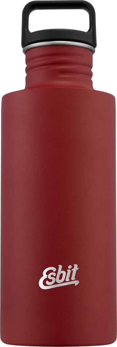 Esbit sculptor waterfles - 750ml - rood - rvs drinkfles - lusdop