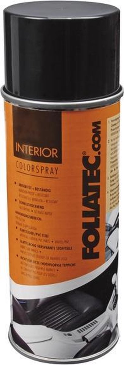 Foliatec interior color spray - flat zwart 1x400ml